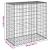 Coș gabion cu capac, argintiu, 100x50x100 cm, fier galvanizat GartenMobel Dekor