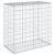 Coș gabion cu capac, argintiu, 100x50x100 cm, fier galvanizat GartenMobel Dekor