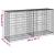 Coș gabion cu capac, 200x50x100 cm, fier galvanizat GartenMobel Dekor