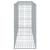 Coș gabion cu capac, 200x50x100 cm, fier galvanizat GartenMobel Dekor