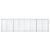 Coș gabion cu capac, 400x50x100 cm, fier galvanizat GartenMobel Dekor