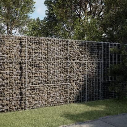 Coș gabion cu capac, 200x50x150 cm, fier galvanizat GartenMobel Dekor