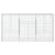 Coș gabion cu capac, 300x50x150 cm, fier galvanizat GartenMobel Dekor