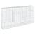 Coș gabion cu capac, 300x50x150 cm, fier galvanizat GartenMobel Dekor