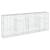 Coș gabion cu capac, 400x50x150 cm, fier galvanizat GartenMobel Dekor