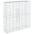 Coș gabion cu capac, 200x50x200 cm, fier galvanizat GartenMobel Dekor