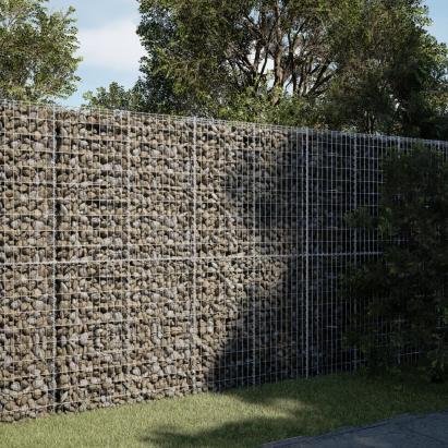 Coș gabion cu capac, 200x50x200 cm, fier galvanizat GartenMobel Dekor