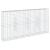 Coș gabion cu capac, 400x50x200 cm, fier galvanizat GartenMobel Dekor