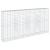 Coș gabion cu capac, 400x50x200 cm, fier galvanizat GartenMobel Dekor