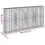 Coș gabion cu capac, 400x50x200 cm, fier galvanizat GartenMobel Dekor