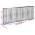 Coș gabion cu capac, 500x50x200 cm, fier galvanizat GartenMobel Dekor