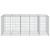 Coș gabion cu capac, 250x100x100 cm, fier galvanizat GartenMobel Dekor