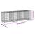 Coș gabion cu capac, 350x100x100 cm, fier galvanizat GartenMobel Dekor