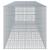 Coș gabion cu capac, 450x100x100 cm, fier galvanizat GartenMobel Dekor