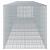 Coș gabion cu capac, 650x100x100 cm, fier galvanizat GartenMobel Dekor
