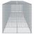Coș gabion cu capac, 700x100x100 cm, fier galvanizat GartenMobel Dekor