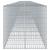 Coș gabion cu capac, 1200x100x100 cm, fier galvanizat GartenMobel Dekor