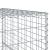 Coș gabion cu capac, 100x100x150 cm, fier galvanizat GartenMobel Dekor