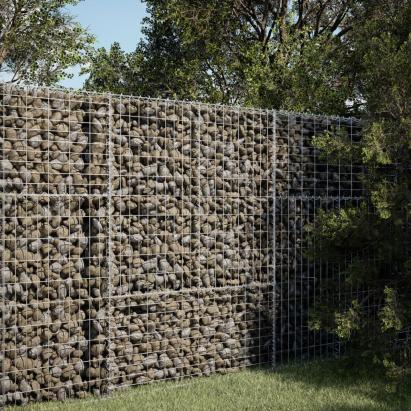 Coș gabion cu capac, 100x100x150 cm, fier galvanizat GartenMobel Dekor