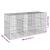Coș gabion cu capac, 300x100x150 cm, fier galvanizat GartenMobel Dekor