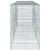 Coș gabion cu capac, 400x100x150 cm, fier galvanizat GartenMobel Dekor