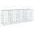 Coș gabion cu capac, 400x100x150 cm, fier galvanizat GartenMobel Dekor