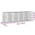 Coș gabion cu capac, 500x100x150 cm, fier galvanizat GartenMobel Dekor
