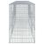 Coș gabion cu capac, 500x100x150 cm, fier galvanizat GartenMobel Dekor