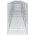 Coș gabion cu capac, 1000x100x150 cm, fier galvanizat GartenMobel Dekor