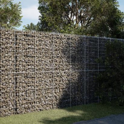 Coș gabion cu capac, 200x100x200 cm, fier galvanizat GartenMobel Dekor
