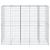 Coș gabion cu capac, 250x100x200 cm, fier galvanizat GartenMobel Dekor