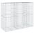 Coș gabion cu capac, 250x100x200 cm, fier galvanizat GartenMobel Dekor