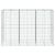 Coș gabion cu capac, 300x100x200 cm, fier galvanizat GartenMobel Dekor