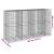 Coș gabion cu capac, 350x100x200 cm, fier galvanizat GartenMobel Dekor