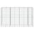 Coș gabion cu capac, 350x100x200 cm, fier galvanizat GartenMobel Dekor