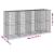 Coș gabion cu capac, 400x100x200 cm, fier galvanizat GartenMobel Dekor