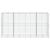 Coș gabion cu capac, 400x100x200 cm, fier galvanizat GartenMobel Dekor