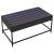 Măsuță de cafea cu LED infinity, negru, 90x50x41 cm GartenMobel Dekor