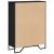 Bibliotecă, negru, 80x31x106 cm, lemn prelucrat GartenMobel Dekor