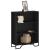 Bibliotecă, negru, 80x31x106 cm, lemn prelucrat GartenMobel Dekor