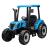 Tractor electric pentru copii, muzica, lumini, usb, mp3, roti spuma eva, 2 x 24v, albastru MultiMark GlobalProd