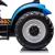 Tractor electric pentru copii, muzica, lumini, usb, mp3, roti spuma eva, 2 x 24v, albastru MultiMark GlobalProd