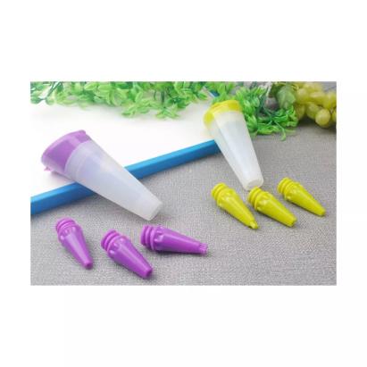 Stilou de decorare cu recipient din silicon și 3 capete diferite Handy KitchenServ