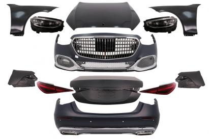 Kit Exterior Complet Mercedes S-Class W221 (2005-2013) Conversie Completa la W222 2018 Design Performance AutoTuning