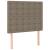 Cadru de pat cu tăblie, gri taupe, 120x200 cm, textil GartenMobel Dekor