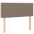 Pat box spring cu saltea, gri taupe, 90x190 cm, textil GartenMobel Dekor