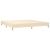 Pat box spring cu saltea, crem, 200x200 cm, textil GartenMobel Dekor
