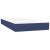 Pat box spring cu saltea, albastru, 90x190 cm, textil GartenMobel Dekor