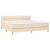Pat box spring cu saltea, crem, 200x200 cm, textil GartenMobel Dekor