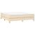 Pat box spring cu saltea, crem, 160x200 cm, material textil GartenMobel Dekor